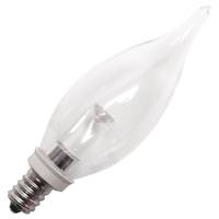 Halco 1 watt 120 volt CA10 Candelabra Screw Base 2700K Warm White Dimmable LED