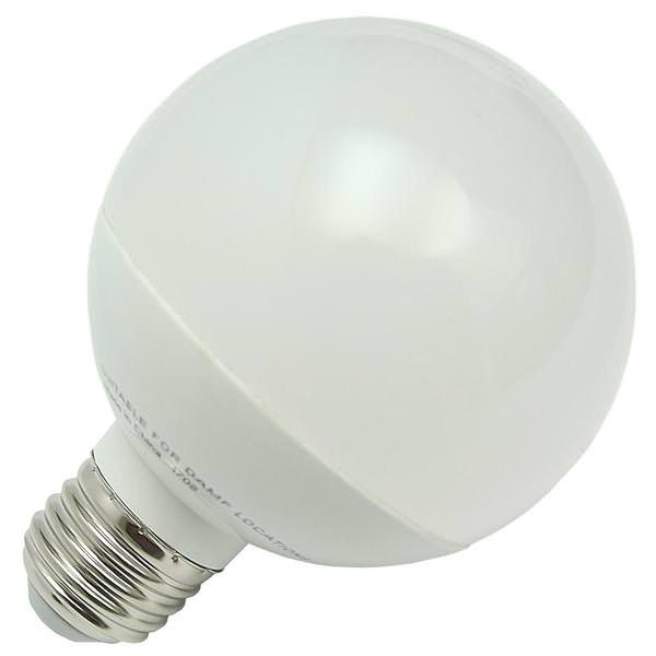 6 watt 120 volt G25 Medium Screw Base 3000K Natural White Dimmable LED