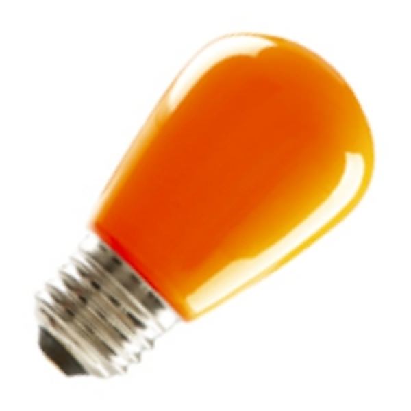 1.4 watt 120 volt S14 Medium Screw Base Orange Dimmable LED