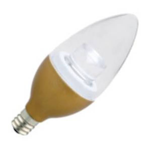 3 watt 120 volt B11 Candelabra Screw Base 2700K Warm White Dimmable LED