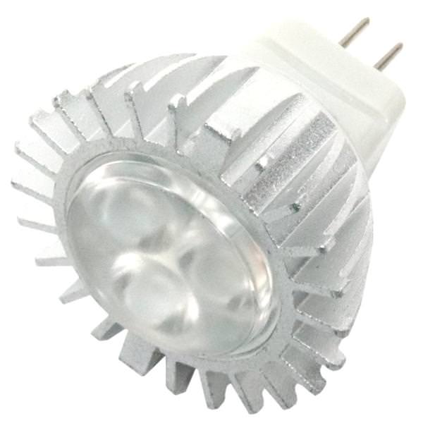 3 watt 10/18 volt MR11 GU4 Base 2700K Warm White Dimmable Flood LED