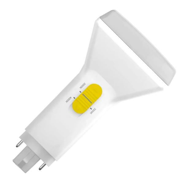 8.5 watt 120/277 volt PL 2-Pin Base CCT Selectable Type A/Type B Non-Dimmable LED