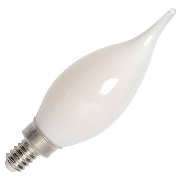 3.8 watt 120 volt CA10 Candelabra Screw Base 2700K Warm White Frosted Dimmable LED