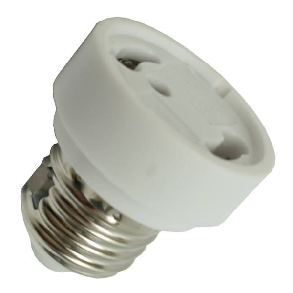 Medium Screw (E26) to Bi-Pin (GU24 )Locking Adapter Converter Socket