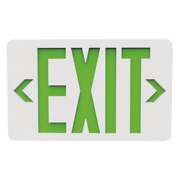 2.3 watt 120/277 volt Green Exit Light LED