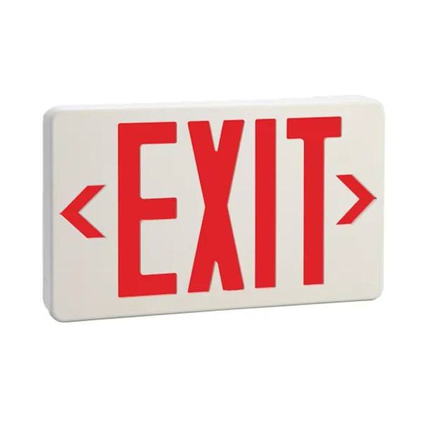 2.9 watt 120/277 volt Green/Red Letters Single/Double Face Exit Light LED