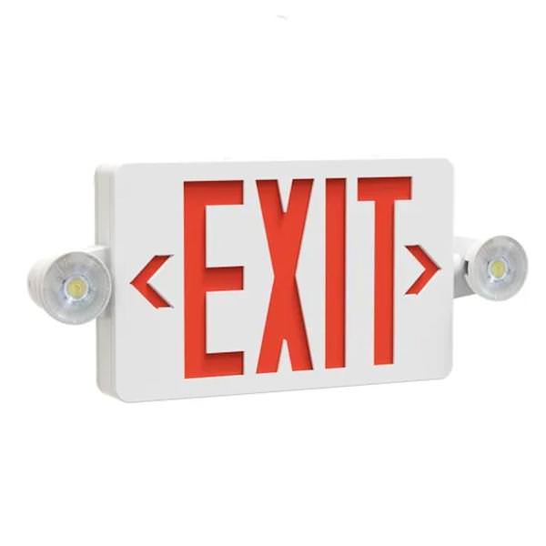 2.8 watt 120/277 volt Green/Red Letters Single/Double Face Combo Exit Light LED