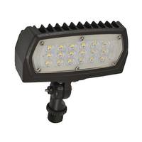 Halco 12 watt 100/277 volt 5000K Daylight Bronze Non-Dimmable Knuckle Mount LED Flood Light