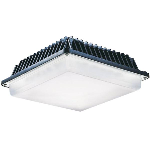 53 watt 120/277 volt Dark Bronze 5000K Daylight LED Low Profile Canopy Ceiling Fixture