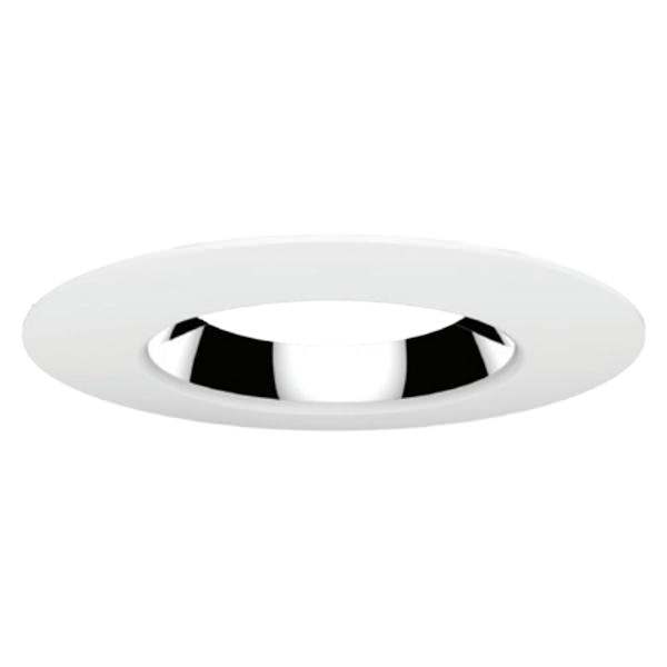 4" White Round Downlight Trim