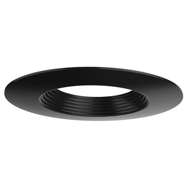 4" Black Round Downlight Trim