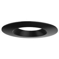 Halco 4" Black Round Downlight Trim