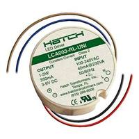 Hatch 1-3 watt 90-264 volt 350 ma Round LED Driver