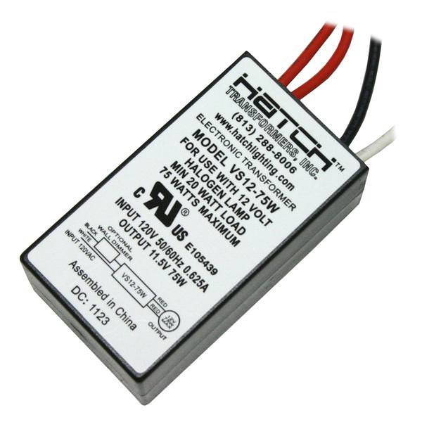 75 watt 120 volt Hardwire Electronic Transformer