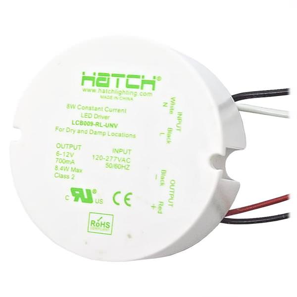 9 watt 120/277 volt 700ma Round Non-Dimming LED Driver