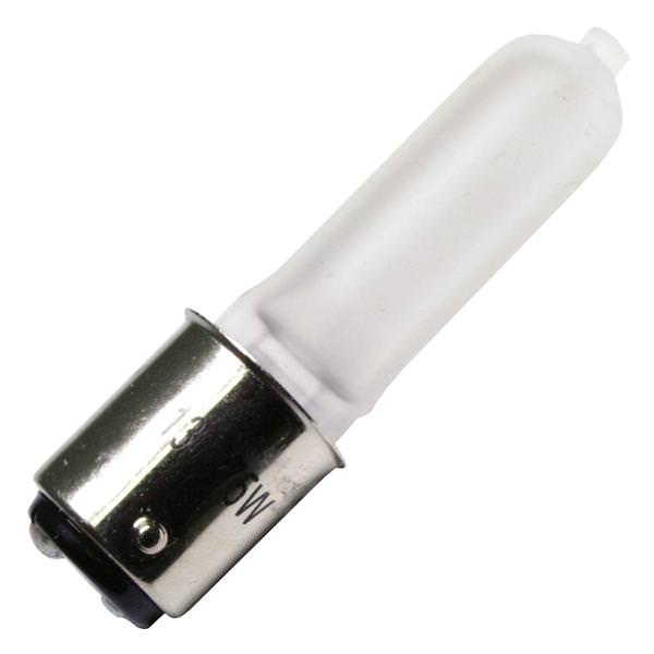 75 watt 130 volt T4 Double Contact Bayonet Base 2900K Warm White Frosted