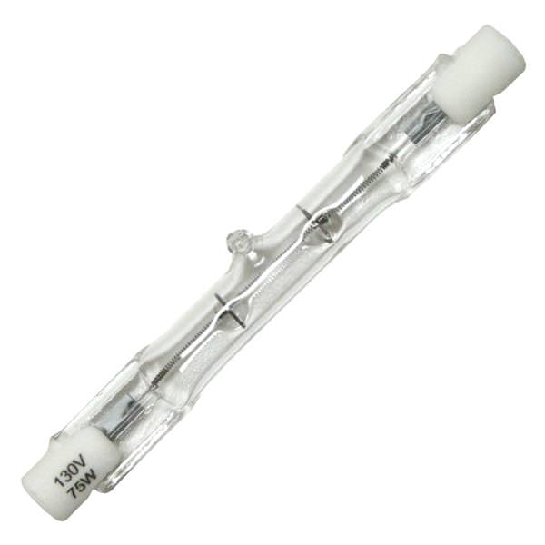 75 watt 130 volt T3 Recessed Single Contact Base Clear