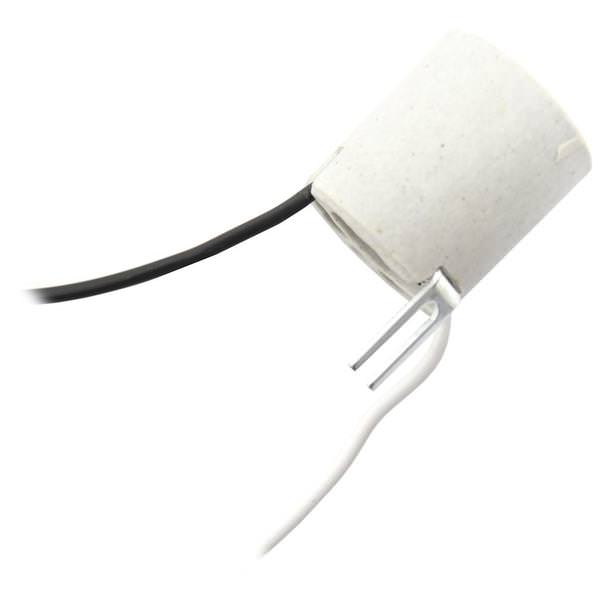 Medium Base Porcelain Socket with Bracket Mount