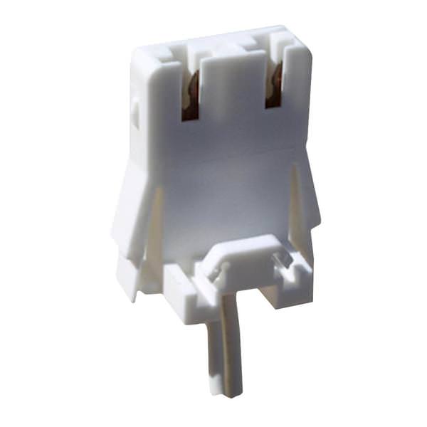 Medium Bi-Pin Push Fit Fluorescent Lampholder End