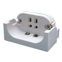 4-Pin Base Two Hole Mount CFL Socket