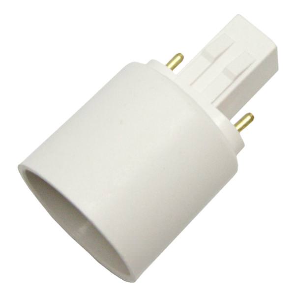 2-Pin Base to Medium Screw Base Adapter