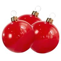 View 8" Classic Red Inflatable Mini Trio Ornament (3 Pack)