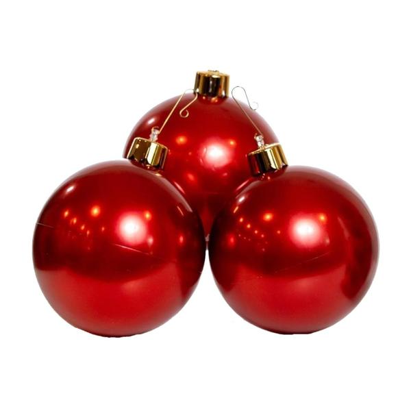 8" Vintage Red Inflatable Mini Trio Ornament (3 Pack)