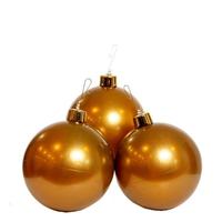 View 8" Vintage Gold Inflatable Mini Trio Ornament (3 Pack)