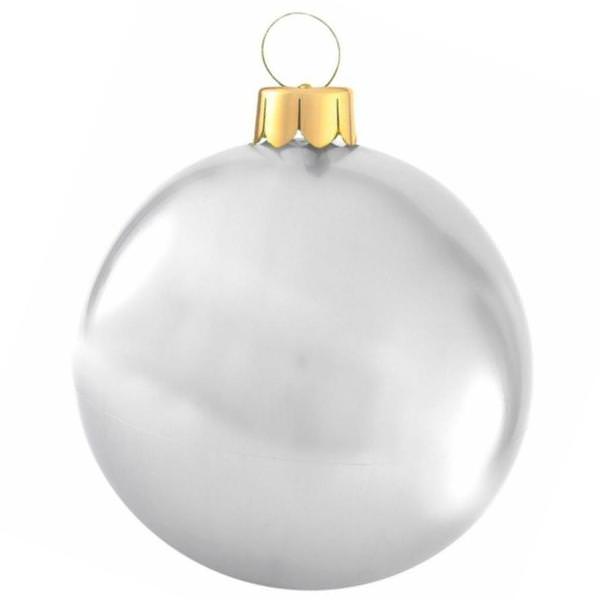 18" Silver Inflatable Ornament