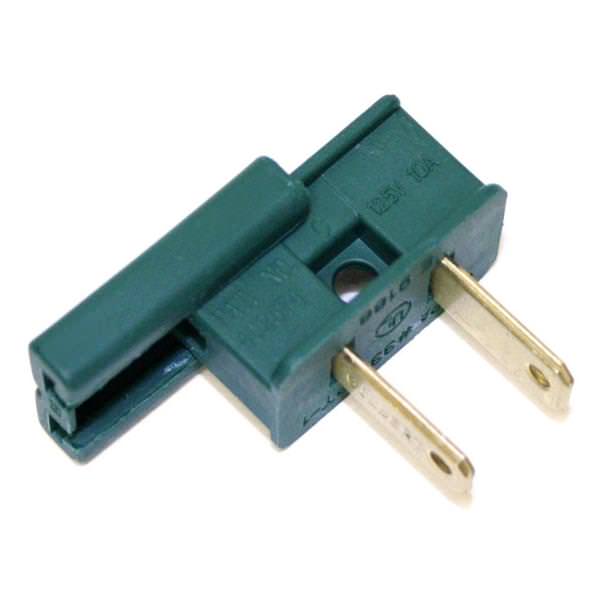 Green Male Polarized 7 Amp / 10 amp Zip Wire Plug (12 pack) for Christmas Set