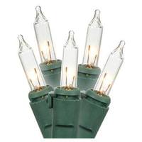 View 100 Light 22.75' Green Wire Clear Light String
