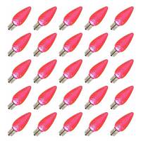 Vickerman 0.96 watt 130 volt C9 Intermediate Screw Pink Faceted LED (25 pack)