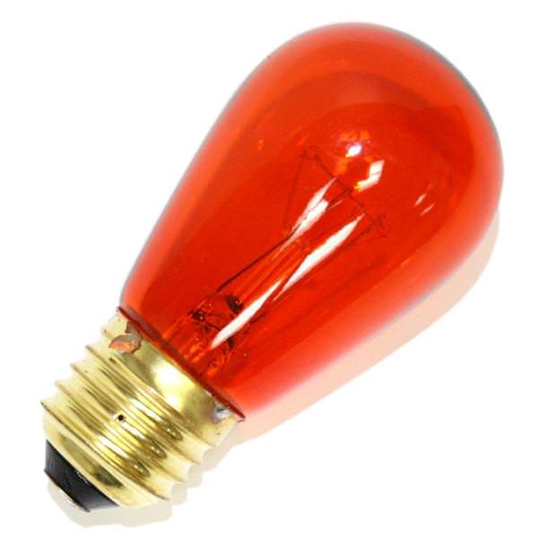 11 watt 130 volt S14 Medium Screw Base Amber