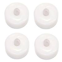 View White Battery Operated LED Tea Light with Timer (4 pack)