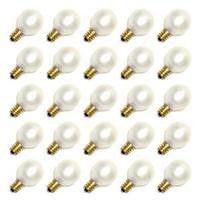 View 5 watt 130 volt G30 Candelabra Screw Base Pearl White (25 pack)