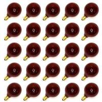 View G40 Candelabra Screw Base Transparent Red (25 pack)