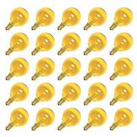 View G40 Candelabra Screw Base Transparent Yellow (25 pack)