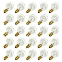 View G40 Intermediate Screw Base Clear (25 pack)