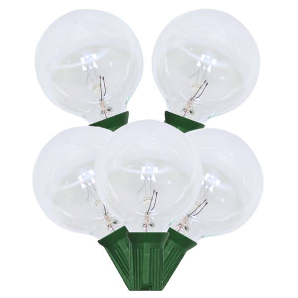 15' 15 Light Green Wire G50 Clear String