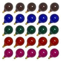 View G50 Candelabra Screw Base Satin Multi-Color (25 pack)
