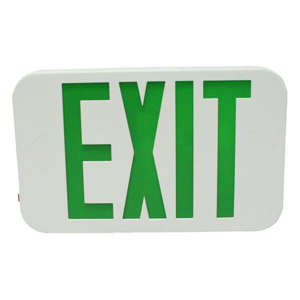 4.4 watt 120/277 volt Green Exit Light LED