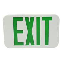 Hubbell 1.5 watt 120/277 volt LED White / Green Letters Exit Sign