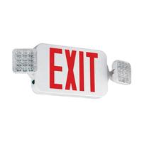 Hubbell 3.9 watt 120/277 volt LED White / Red Letters Combination Exit Light