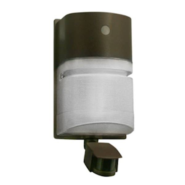 42 watt 120 volt Bronze CFL Wall Pack with Motion Sensor