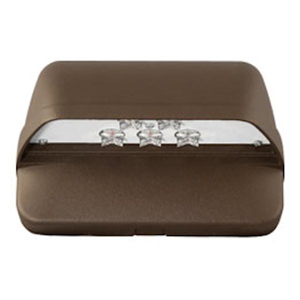 12.6 watt 120/277 volt 4000K Cool White Bronze 5 LED Wall Pack
