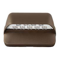 Hubbell 21 watt 120 volt 5000K Daylight Bronze Wall Pack with Photocell