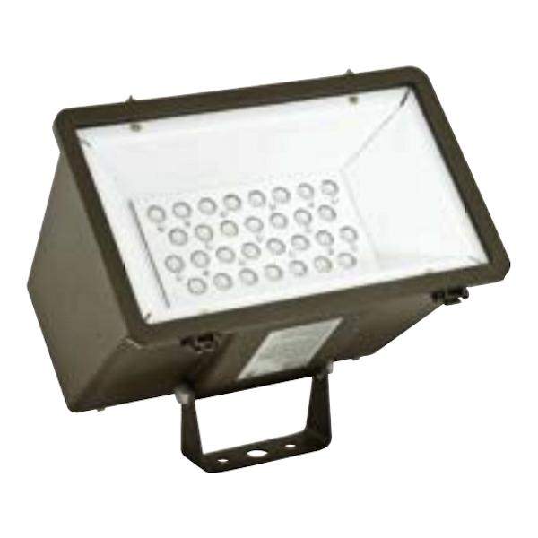 70 watt 120 volt 3000K Natural White Bronze Wide Flood Yoke Mount Photo Control Light Fixture