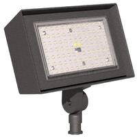 Hubbell 40 watt 120/277 volt 5000K Daylight Dark Bronze Dimmable LED Flood Light with Photocell