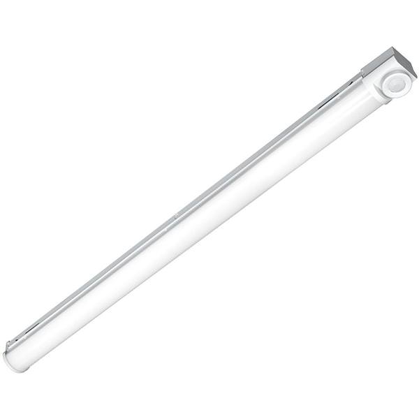 4' 34 watt 120/277 volt 3500K Neutral White Dimmable Strip Light Fixture with Occupancy Sensor