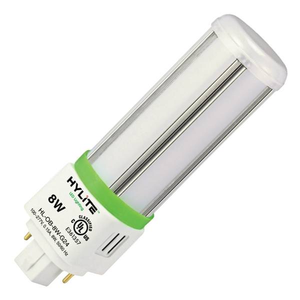 8 watt 120/277 volt PL 2/4-Pin Base 4000K Cool White LED